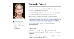Desktop Screenshot of joannafawcett.com