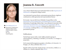 Tablet Screenshot of joannafawcett.com